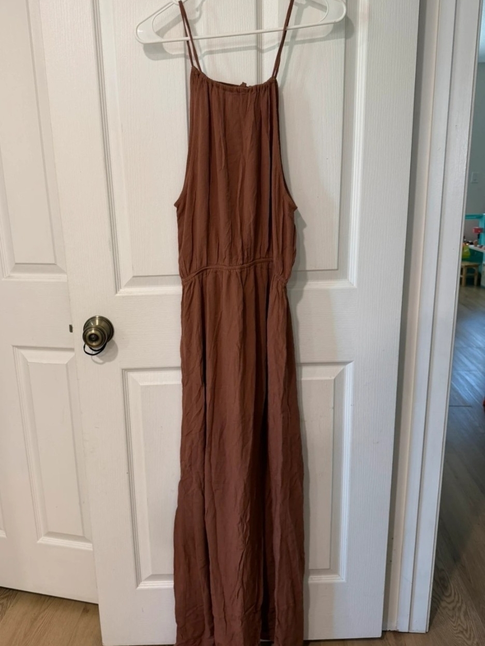 Forever 21 Rust Brown Spaghetti Strap Maxi Dress